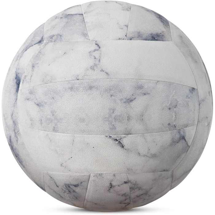 Волейбольний м'яч Kuangmi Weicher, розмір 5, для гри в приміщенні та на вулиці, спортивне тренування, пляжний м'яч для початківців, підлітків та дорослих, білий/опільний сад