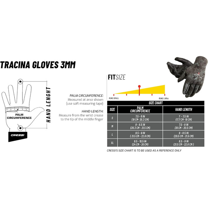 Рукавички для дайвінгу Cressi Tracina/Scorfano Camou (коричневий/зелений), 3 мм неопрен, для дорослих