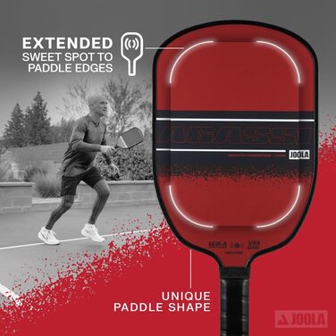 Піклбол ракетка Joola Agassi x Graf з фібергласовою поверхнею, чемпіонська, 12 мм