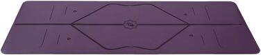 Liforme Travel Yogamatte: екологічна, неслизька йога-килимок з унікальною системою розмітки, біорозкладний, з натурального каучуку, фіолетовий
