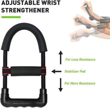 Набір для тренування рук та зап'ястя (10 шт.) - Handtrainer HSK01N