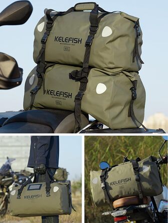 Водонепроникна туристична сумка UROUK 40L, 66L, 20L – Seesack для мотоцикла, каякінгу, кемпінгу, водонепроникний рюкзак Duffel Bag