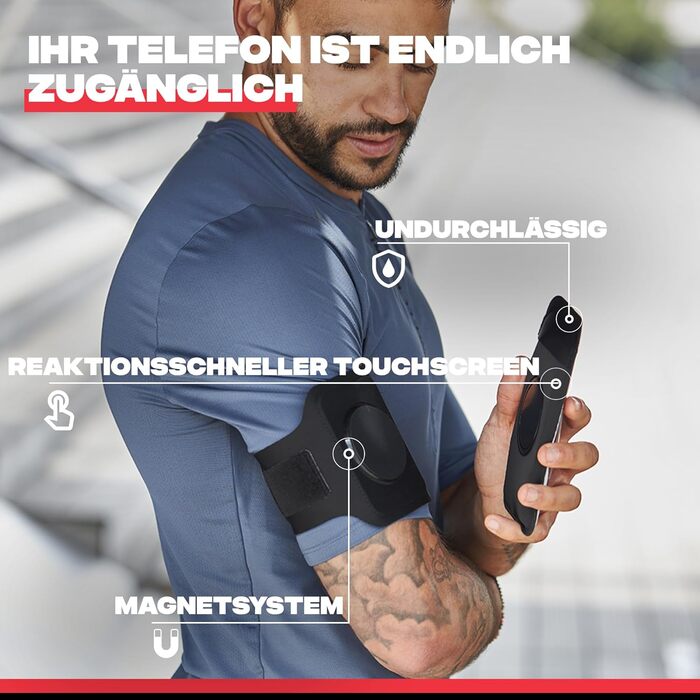 Спортивний браслет для телефону Shapeheart Universal - тримач для бігу, iPhone, Samsung Galaxy (до 16.5 см)