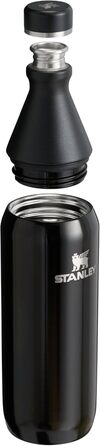 Термос Stanley 1913 All Day Slim 0.6л Чорний - нержавіюча сталь, зберігає холод до 6 год, лід до 11 год, без BPA, герметичний, можна мити в посудомийці