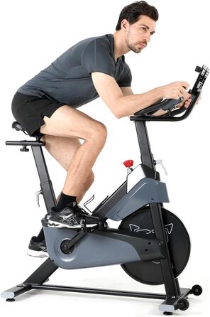 Велотренажер ISE з регульованим опором 26 кг, тихий hometrainer з LCD-дисплеєм, підставка для планшету, велотренажер для кардіотренувань вдома, до 120 кг