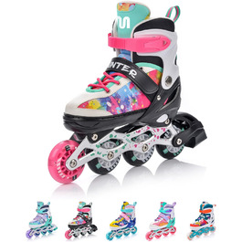 Дитячі ролики Meteor 4in1 з великими колесами, регульовані, карбонові, для дітей