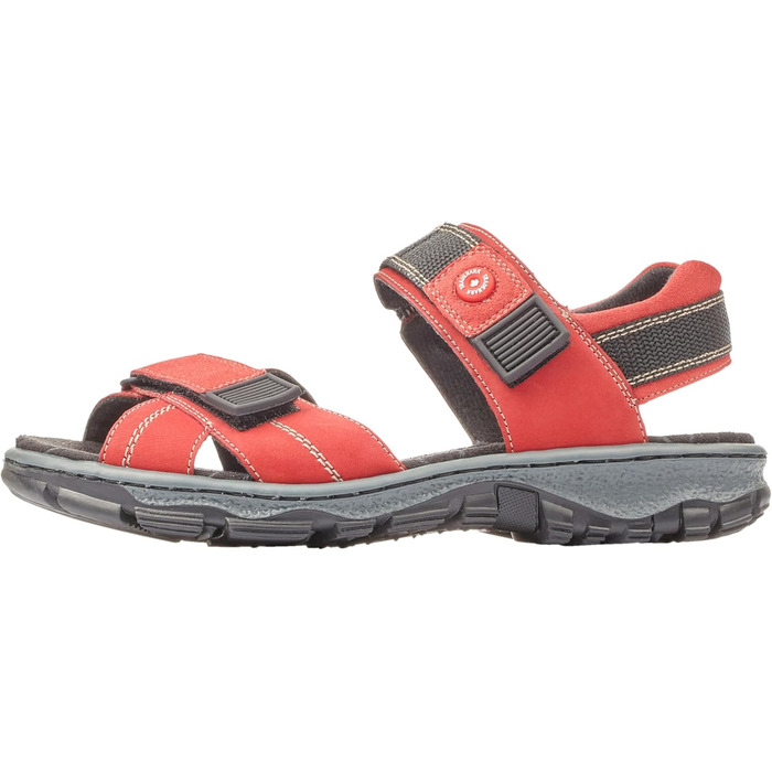 Жіночі сандалії Rieker 68851, класична модель, червоний колір, розмір 39 EU