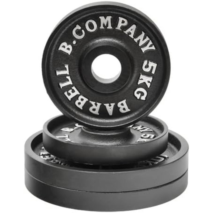 Олімпійські диски для штанги Bad Company Profi, чавунні, 50/51 мм, набір 2×5 кг і 2×10 кг