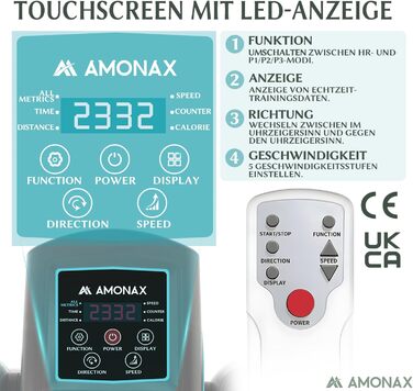 Електричний еліптичний тренажер Amonax, міні крос-тренажер для дому, сидячий велотренажер для людей похилого віку, кардіо тренажер під стіл, сидячий велотренажер з масажем ніг, універсальний розмір