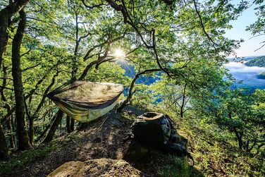 Гамак трекінговий Amazonas Trekking Set XXL Ultra-Light з москітною сіткою та термозахистом, до 150 кг