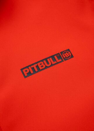 Чоловіча демісезонна куртка-софтшел PITBULL Midway II з капюшоном, вітрозахисна весняна куртка на блискавці, червона, розмір S