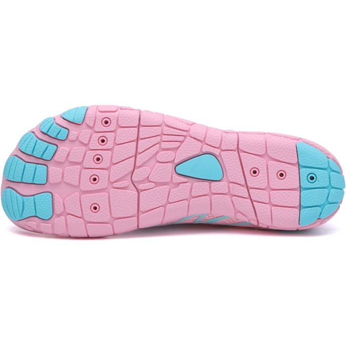 Чоловічі та жіночі аквашузи для плавання та відпочинку на пляжі. Легкі, дихаючі, з антиковзким покриттям. Розмір EU 42, колір рожевий