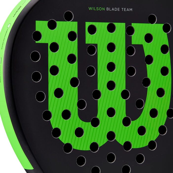 Падельна ракетка Wilson Blade Team v2, скловолокно/EVA, 370 г, чорна/неонова зелена
