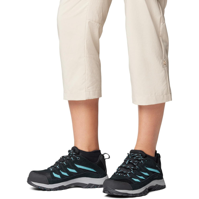 Черевики трекінгові жіночі Columbia Crestwood™ Waterproof, чорно-бірюзові (37 EU)