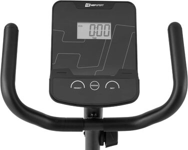 Горизонтальний велотренажер Hop-Sport HS-060L, 15 кг маховик, 8 рівнів навантаження, датчики пульсу, для літніх людей, до 130 кг, сріблястий