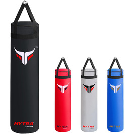 Mytra Fusion підвісний боксерський мішок 4FT, порожній, для MMA, Муай Тай, боксу, карате, для дорослих, чорний