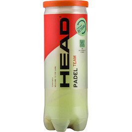 Набір тенісних м'ячів для падел-тенісу HEAD 3B Padel Team (3 шт.) - жовтий колір