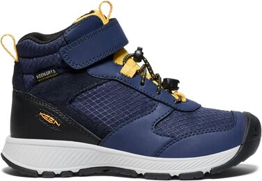 KEEN Skua Mid Waterproof - дитячі водонепроникні черевики для хайкінгу (25/26 EU, Navy/Yellow)