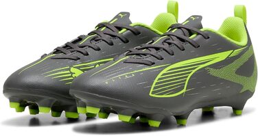 Дитячі футбольні бутси PUMA Ultra 5 Play FG/AG Jr - срібно-жовтий колір, розмір 36 EU