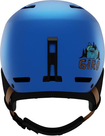 Дитячий лижний шолом Giro Crüe, синій, Shreddy Yeti, для сноуборду та гірських лиж
