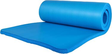 Набір для йоги BalanceFrom GoYoga 7 в 1: килимок 1/2'' з ременем, 2 блоки, рушник для килимка, рушник для рук, ремінь, наколінник, синій