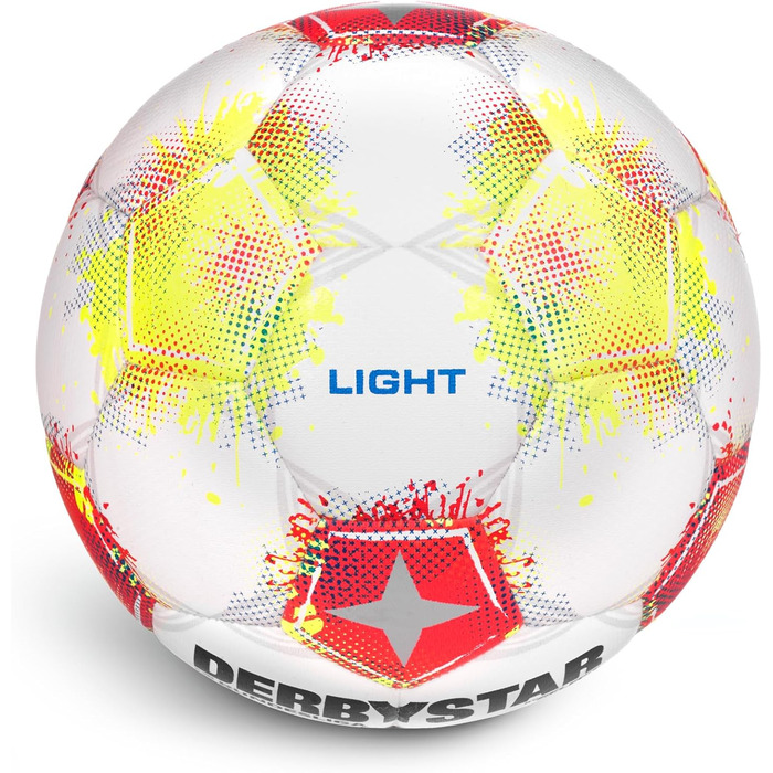 М'яч для футболу Derbystar Bundesliga Club Light 5, білий, червоний, жовтий
