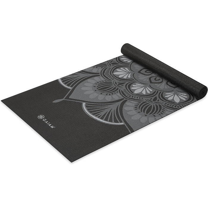 Двосторонній йога-мат Gaiam Mystic Ink, нековзкий килимок для йоги, фітнесу, 6 мм