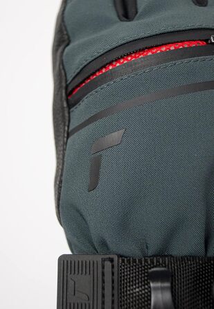 Лижні рукавички Reusch Down Spirit Gore-Tex, пухові, водонепроникні, дихаючі, дуже теплі, сірі/чорні, розмір 7