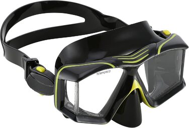 Набір для дайвінгу US.Divers Sideview для дорослих: маска та трубка з панорамним оглядом 180°, UV-захистом, антифог-склом, клапаном для видиху, синій, для чоловіків і жінок