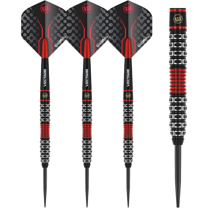 Дротики WINMAU Joe Cullen Special Edition 22 г професійні, вольфрамові, з оперенням і стрижнями