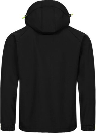 Чоловіча куртка Geographical Norway для осені та зими: Softshell, Outdoor, захист від дощу, перехідна модель (5XL, чорний)