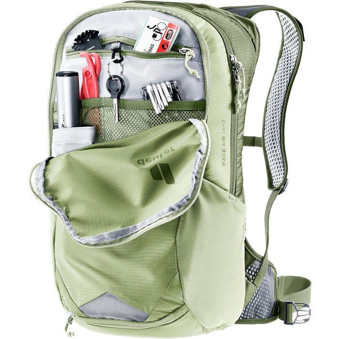 Велосипедний рюкзак Deuter Race Air 14+3 літри, спортивний, з вентильованою спинкою