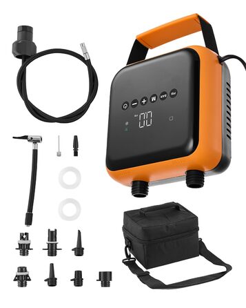 Електрична SUP-насос VEVOR з USB-виходом, 2-ступенева автоматична насос для надувних SUP, наметів, 40 PSI, 12V DC, LED-підсвічування