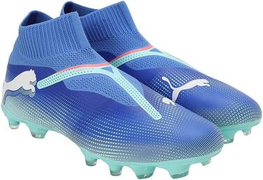 Кросівки футбольні PUMA Future 7 Match+ Ll Fg/Ag (42.5 EU, Bluemazing Puma White Electric Peppermint)