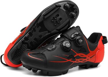 Чоловічі велотуфлі для гірського велосипеда, MTB, катання, сумісні з SPD, чорні (36 EU)