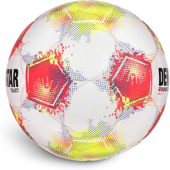 М'яч футбольний Derbystar Bundesliga Club S-Light 4 білий, червоний, жовтий – офіційний м'яч Бундесліги