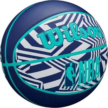 Баскетбольний м’яч Wilson NBA DRV Plus Dazzle Camo для вулиці, розміри 6 і 7