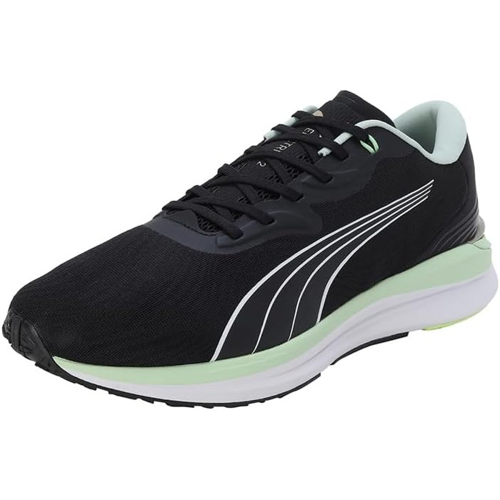 Кросівки Puma Electrify Nitro 2 Run 75 для бігу по місту, 45 EU, Puma Black Light Mint Puma Gold