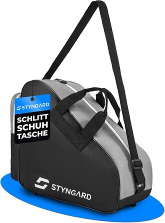 Сумка для ковзанів STYNGARD Montreal: для фігурного катання та інлайнів, чорно-біла, міцна