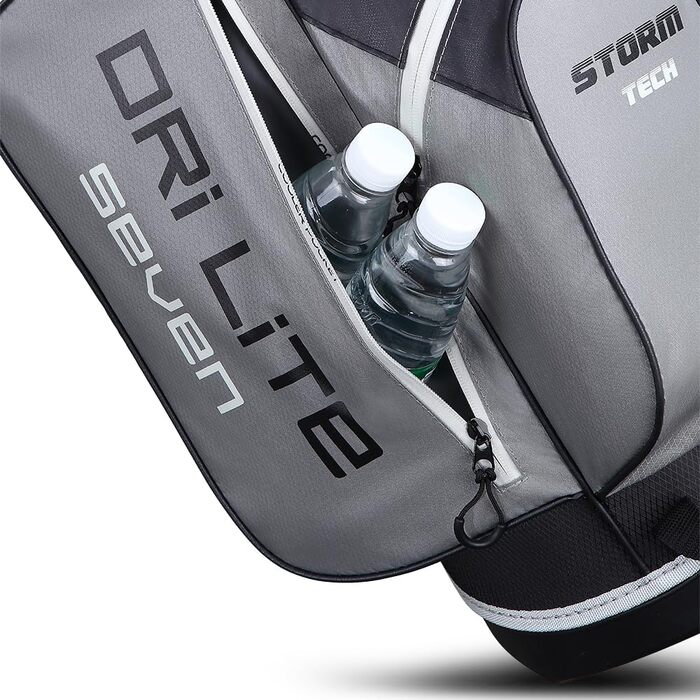 Сумка для гольфу Big Max Dri Lite Seven 2024 сіро-чорна - сумка для гольфу з водонепроникним покриттям