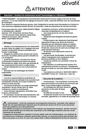 ATIVAFIT 3-в-1 складаний магнітний велотренажер для дому з ручним вимірюванням пульсу та LCD дисплеєм, фітнес-велосипед для спортсменів, чорний, компактний