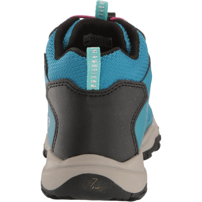 KEEN Wanduro Mid - Водонепроникні дитячі черевики для хайкінгу, Fjord Blue/Fuchsia/Purple, 38 EU