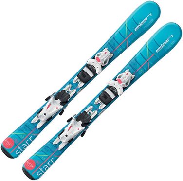 Гірські лижі Elan Starr QS для дітей, карвінг, сині, 120 см, модель 18/19