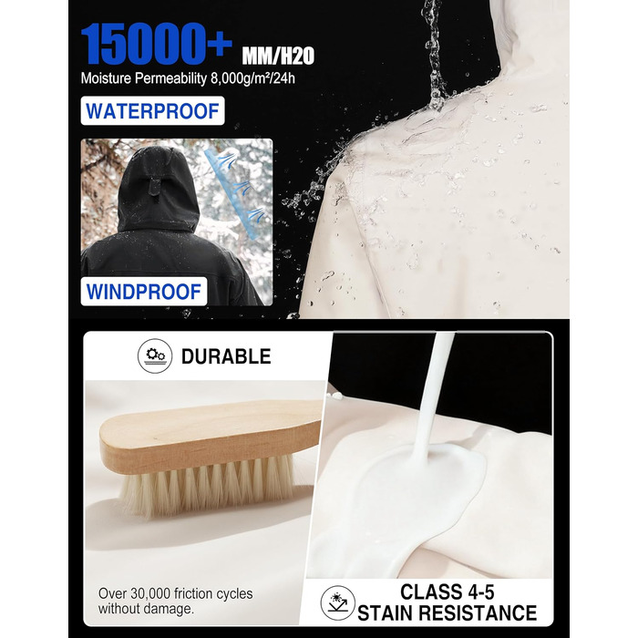 Зимова куртка Pioneer Camp для жінок – 3 в 1, для катання на лижах та сноуборді, водонепроникна, дихаюча, з бавовняною підкладкою (Світло-хакі, XXL)