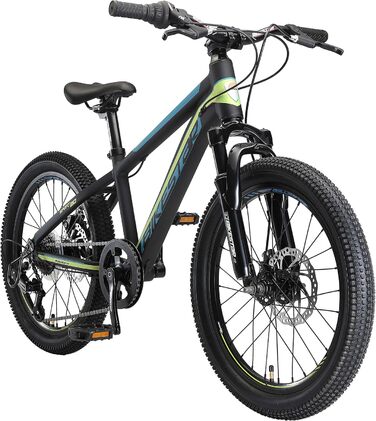 Дитячий гірський велосипед BIKESTAR 20 дюймів, алюмінієва рама, 7-ступенева Shimano, дискові гальма, від 6 років