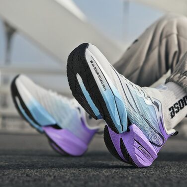 Дитячі кросівки для дівчаток, бігові та для ходьби, спортивні, дихаючі, легкі, для активного відпочинку, чорно-блакитні, розмір 36 (38/38.5 EU)