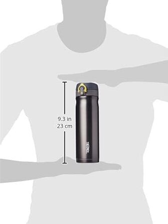 Термокружка з нержавіючої сталі Thermos, 470 мл, герметична, колір антрацит