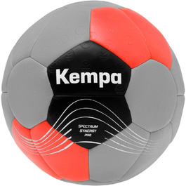 Гандбольний м'яч Kempa Spectrum Synergy Pro 2, сірий/червоний, професійний