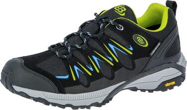 Черевики для хайкінгу Brütting для жінок, 43 EU, чорний, блакитний, лимонний