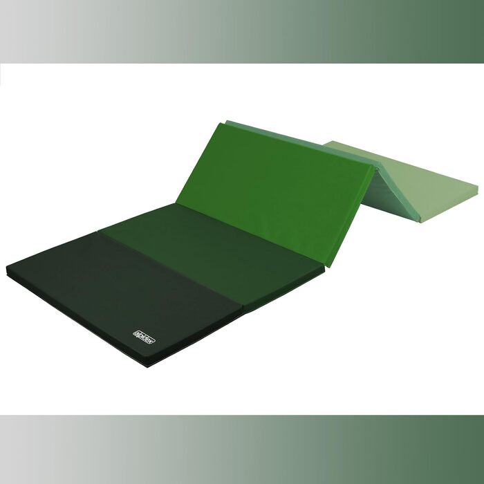 ALPIDEX складний гімнастичний мат 185x78x3,2 см, спортивний мат для дому, дітей і дорослих, чорний